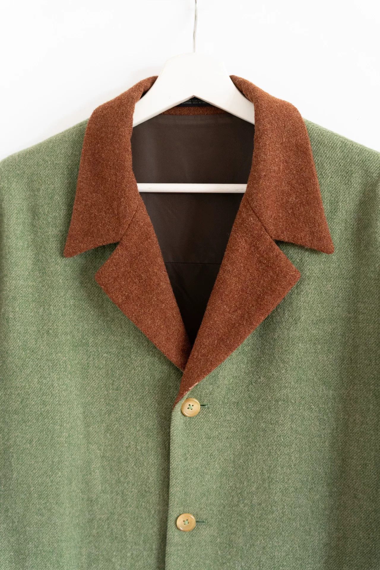 patchwork wool blazer by yohji yamamoto