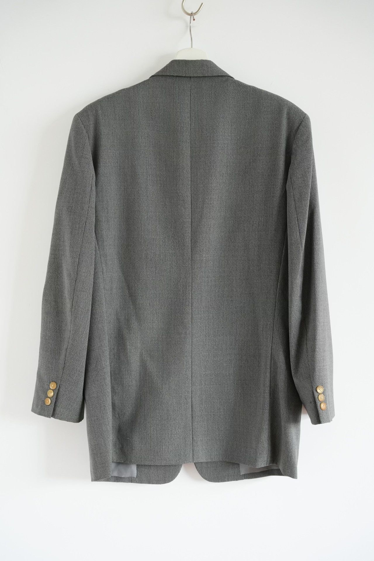 Y's for Men Yohji Yamamoto 90s Black Gray Striped Suit Size US M / EU 48-50 / 2 - 2 Thumbnail