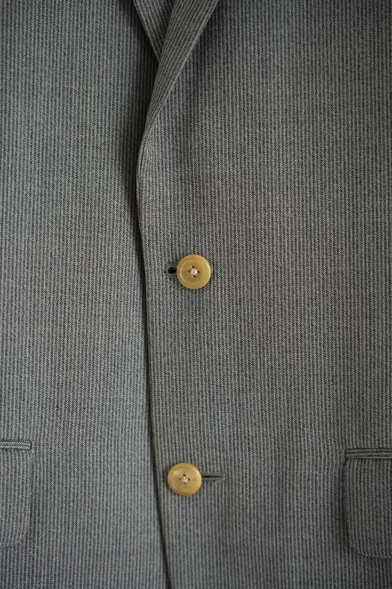 Y's for Men Yohji Yamamoto 90s Black Gray Striped Suit Size US M / EU 48-50 / 2 - 5 Thumbnail