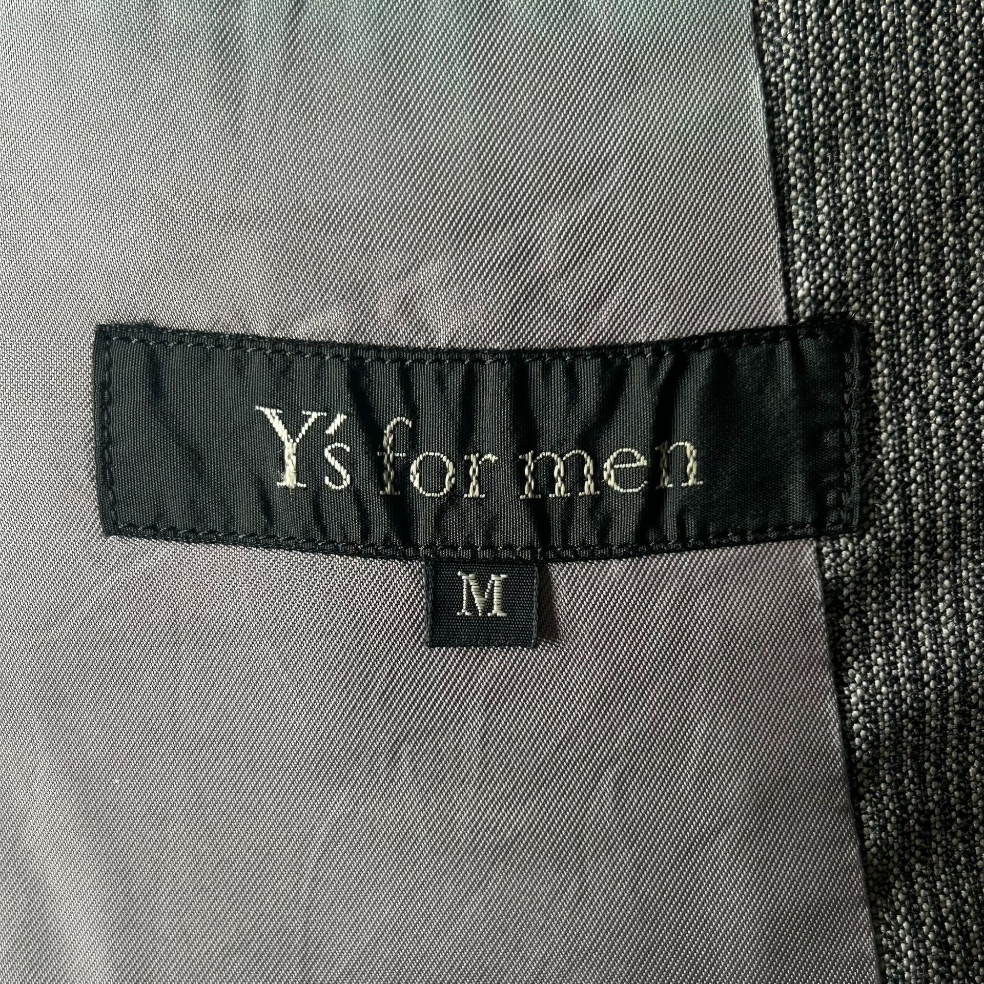 Y's for Men Yohji Yamamoto 90s Black Gray Striped Suit Size US M / EU 48-50 / 2 - 8 Thumbnail