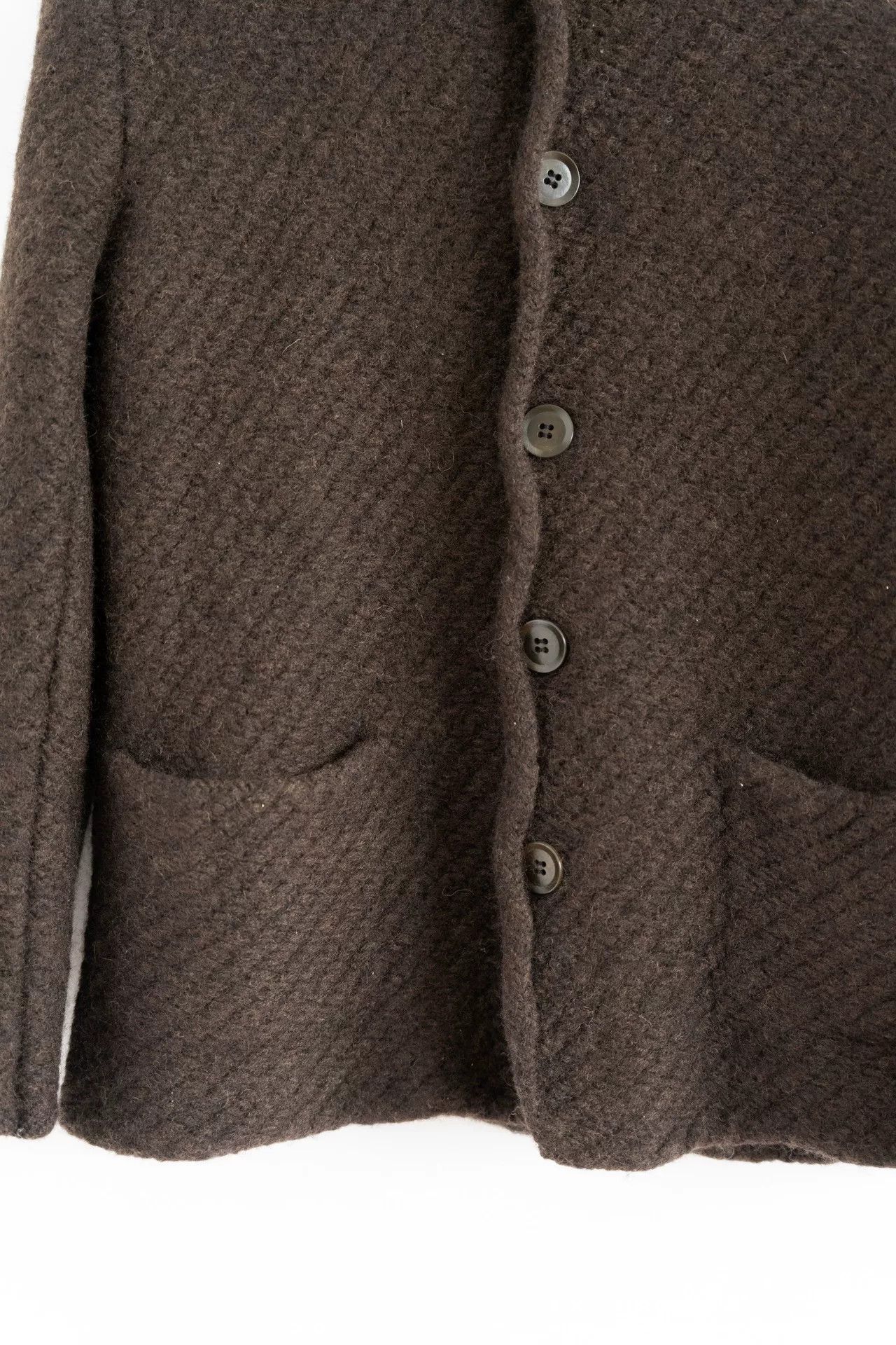 Yohji Yamamoto yohji yamamoto black wool knit jacket Size US M / EU 48-50 / 2 - 4 Thumbnail