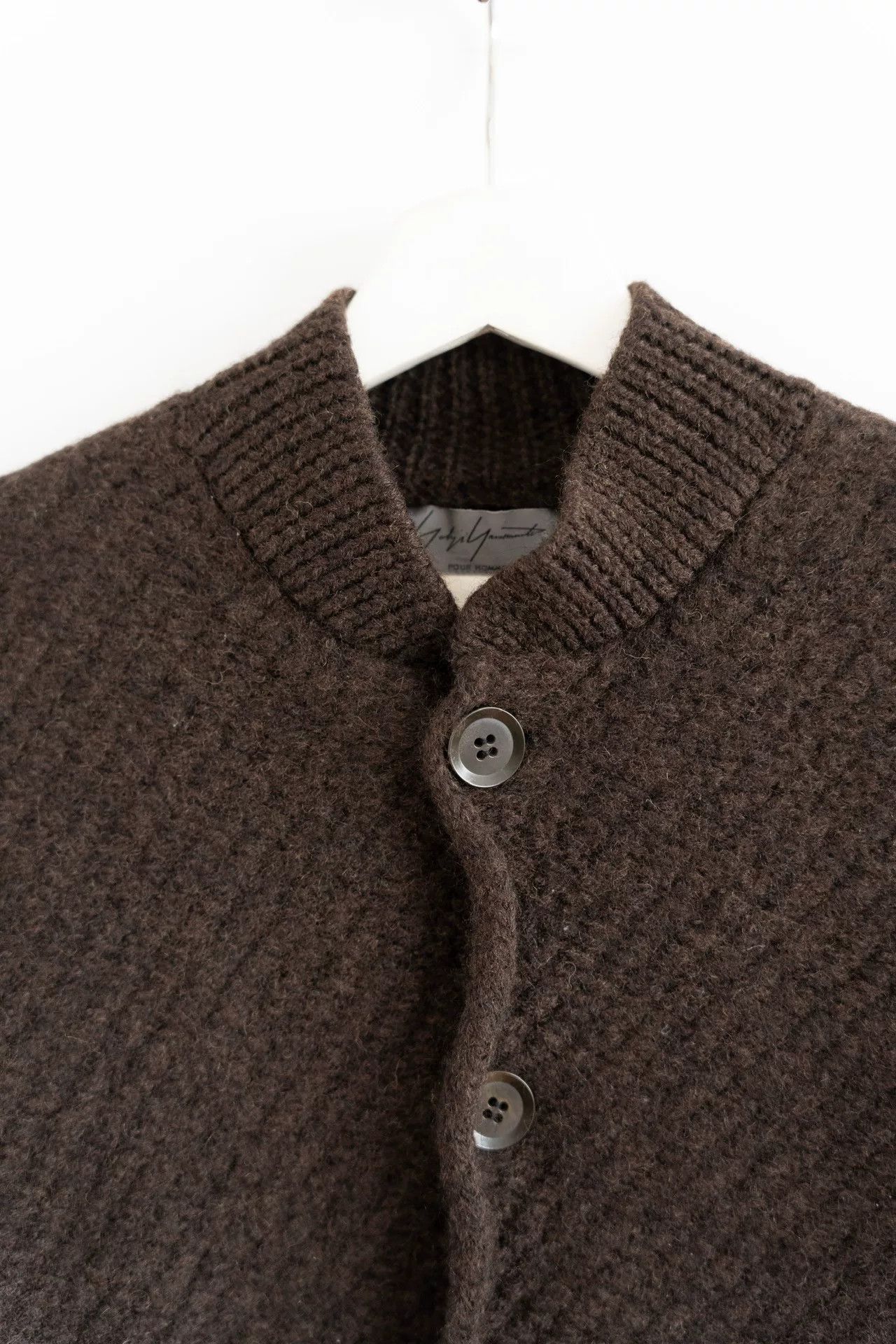 Yohji Yamamoto yohji yamamoto black wool knit jacket Size US M / EU 48-50 / 2 - 3 Thumbnail