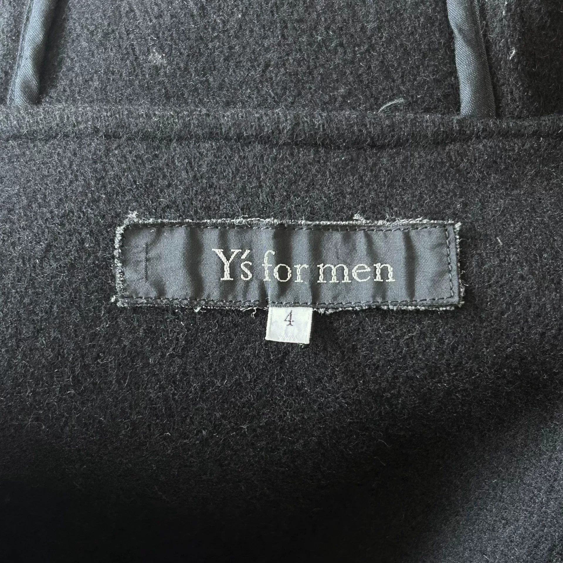 Y's for Men yohji yamamoto black wool toggle coat Size US L / EU 52-54 / 3 - 7 Thumbnail