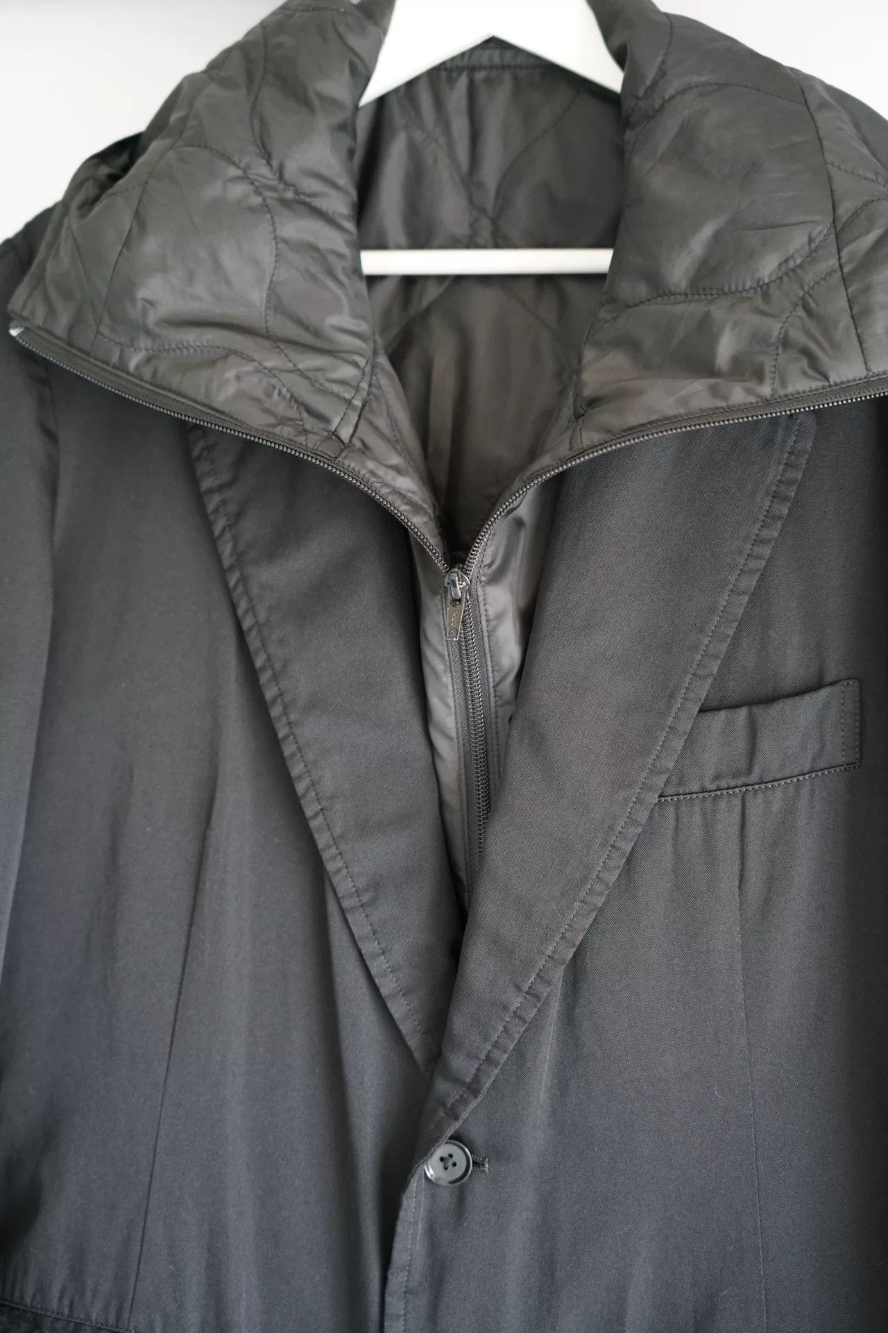 Yohji Yamamoto Yohji Yamamoto Dual Hooded Jacket Size US M / EU 48-50 / 2 - 5 Thumbnail