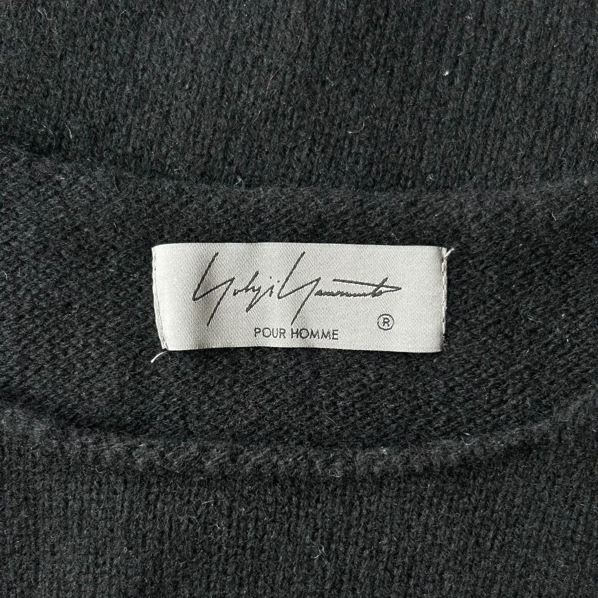 Yohji Yamamoto black sleeveless knit vest with floral design Size US L / EU 52-54 / 3 - 7 Thumbnail