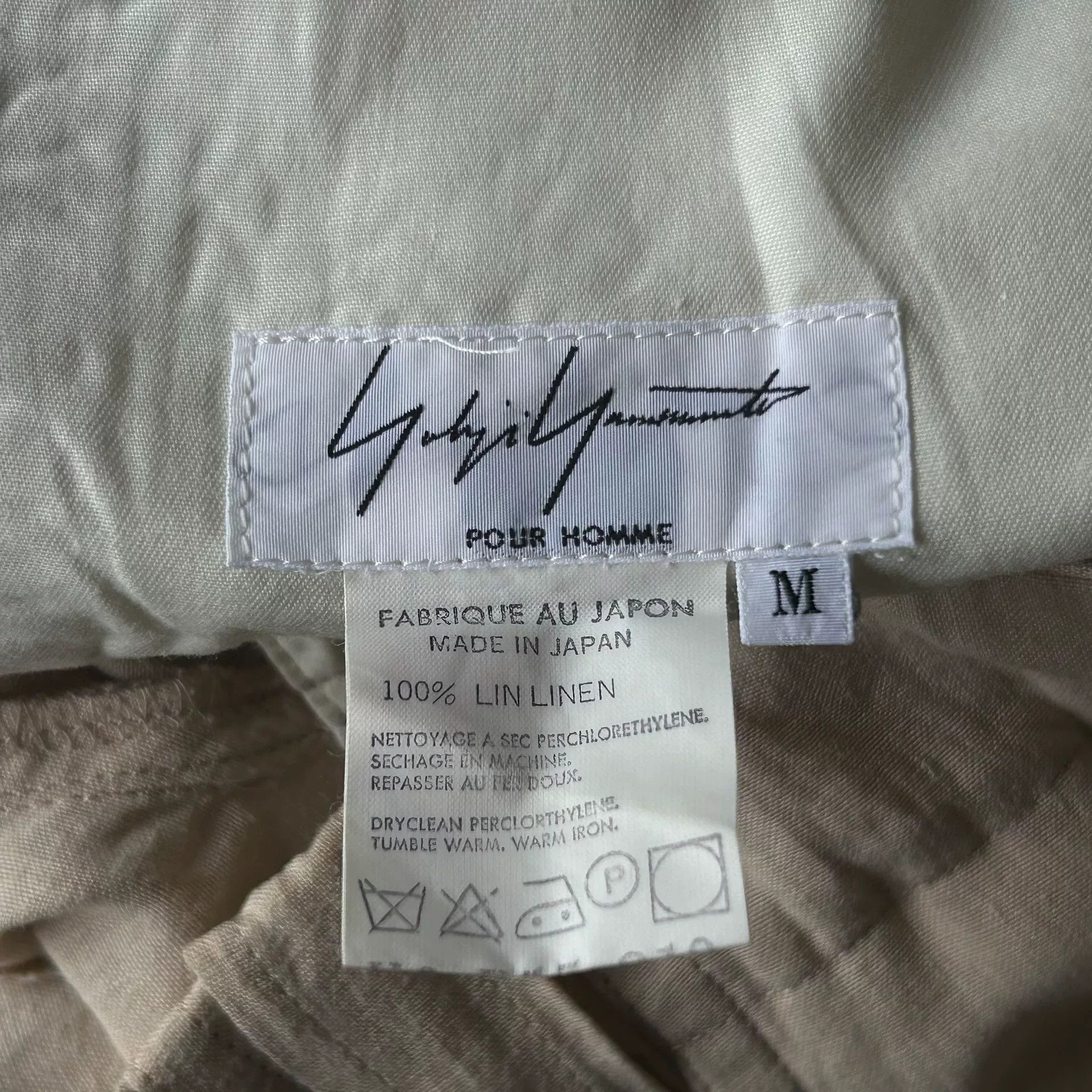 Yohji Yamamoto Yohji Yamamoto Linen Wide Leg Trousers Size US 27 - 6 Thumbnail