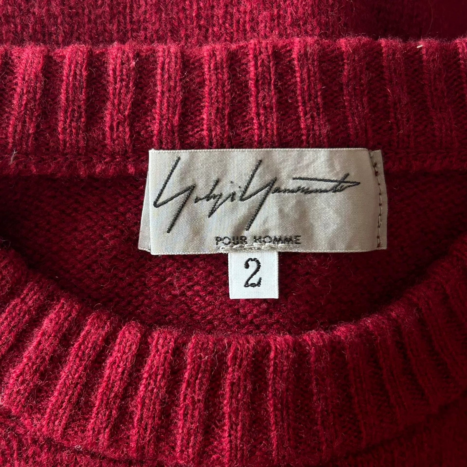 Yohji Yamamoto yohji yamamoto burgundy ethnic style sweater Size US M / EU 48-50 / 2 - 6 Thumbnail