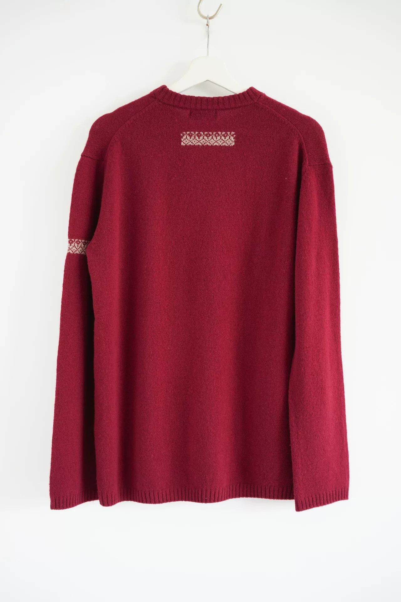 Yohji Yamamoto yohji yamamoto burgundy ethnic style sweater Size US M / EU 48-50 / 2 - 2 Thumbnail