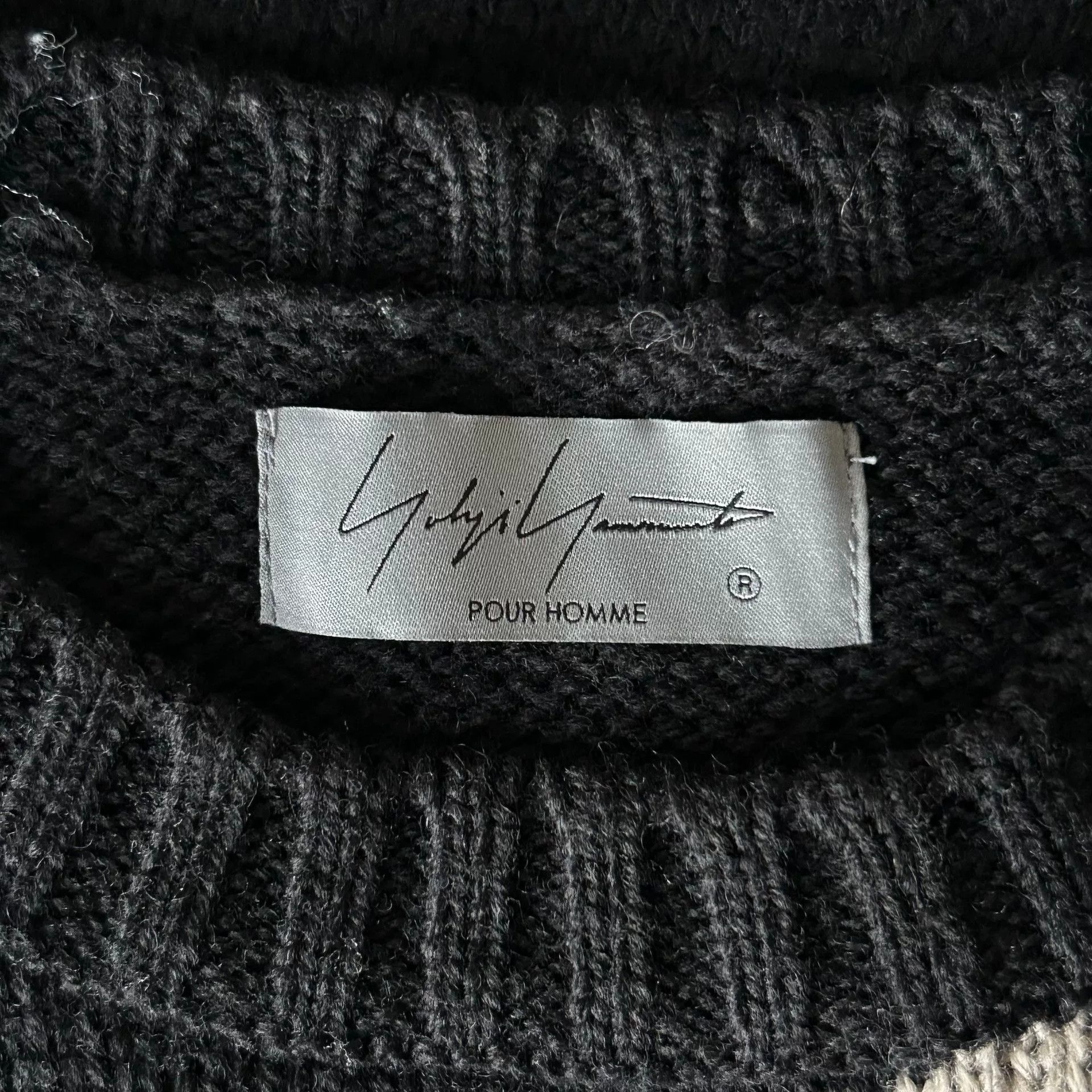 Yohji Yamamoto yohji yamamoto black skeleton sweater Size US L / EU 52-54 / 3 - 5 Thumbnail