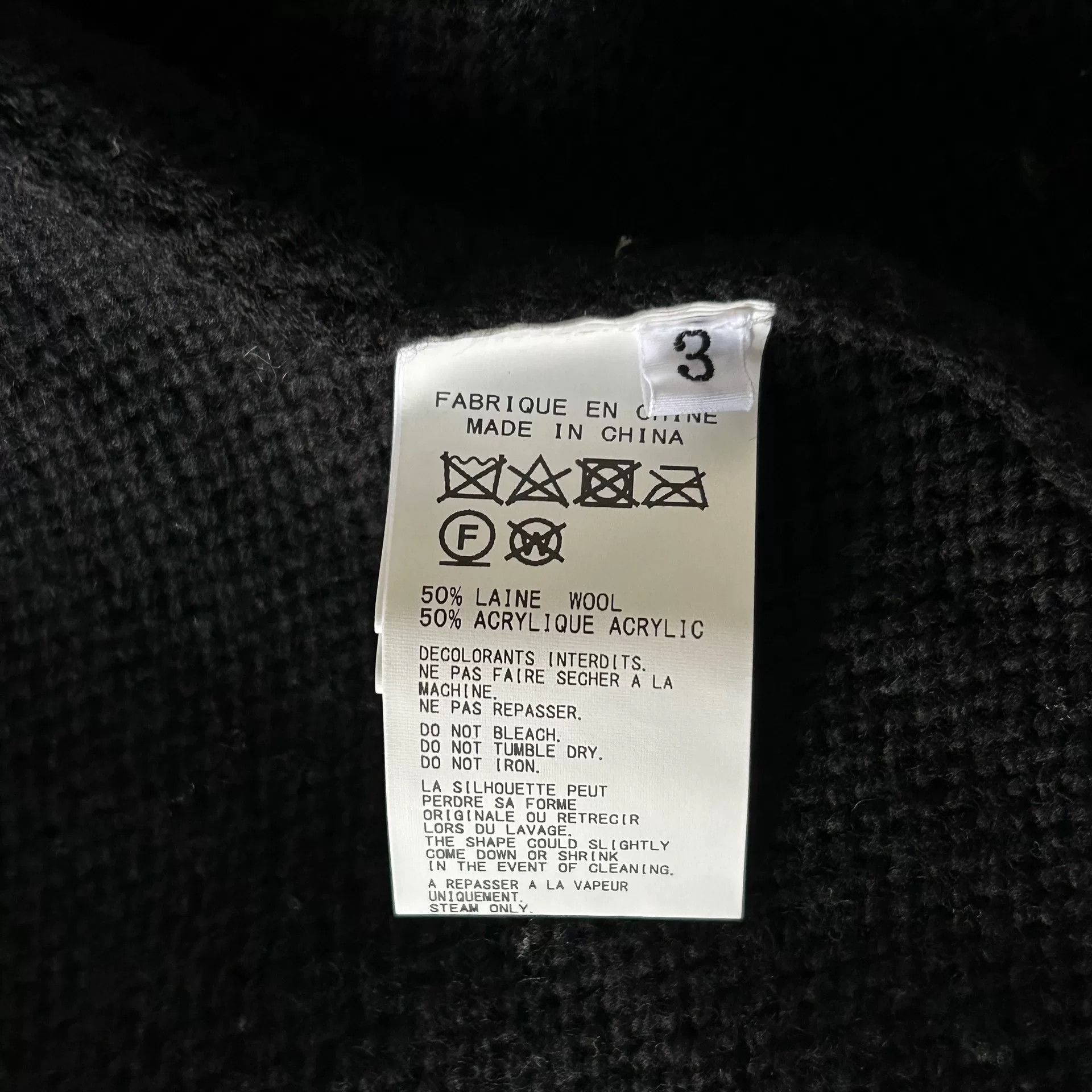 Yohji Yamamoto yohji yamamoto black skeleton sweater Size US L / EU 52-54 / 3 - 6 Thumbnail