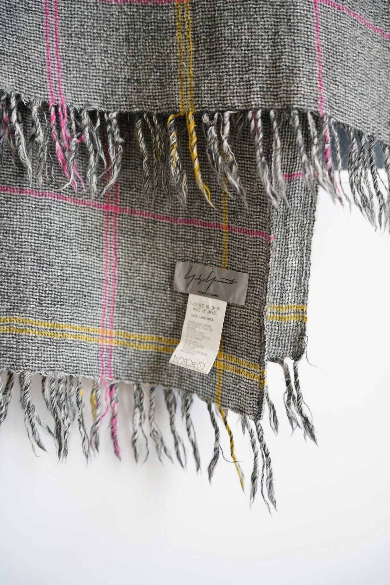 Yohji Yamamoto yohji yamamoto vintage plaid fringe scarf Size ONE SIZE - 3 Thumbnail