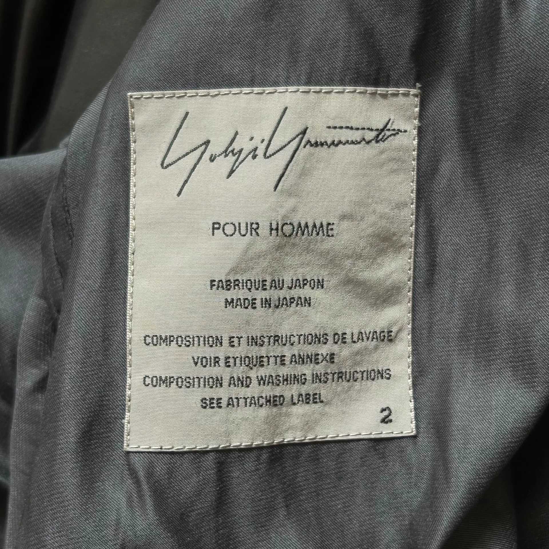 Yohji Yamamoto Yohji Yamamoto Black Lightweight Moto Coat Size US S / EU 44-46 / 1 - 7 Thumbnail