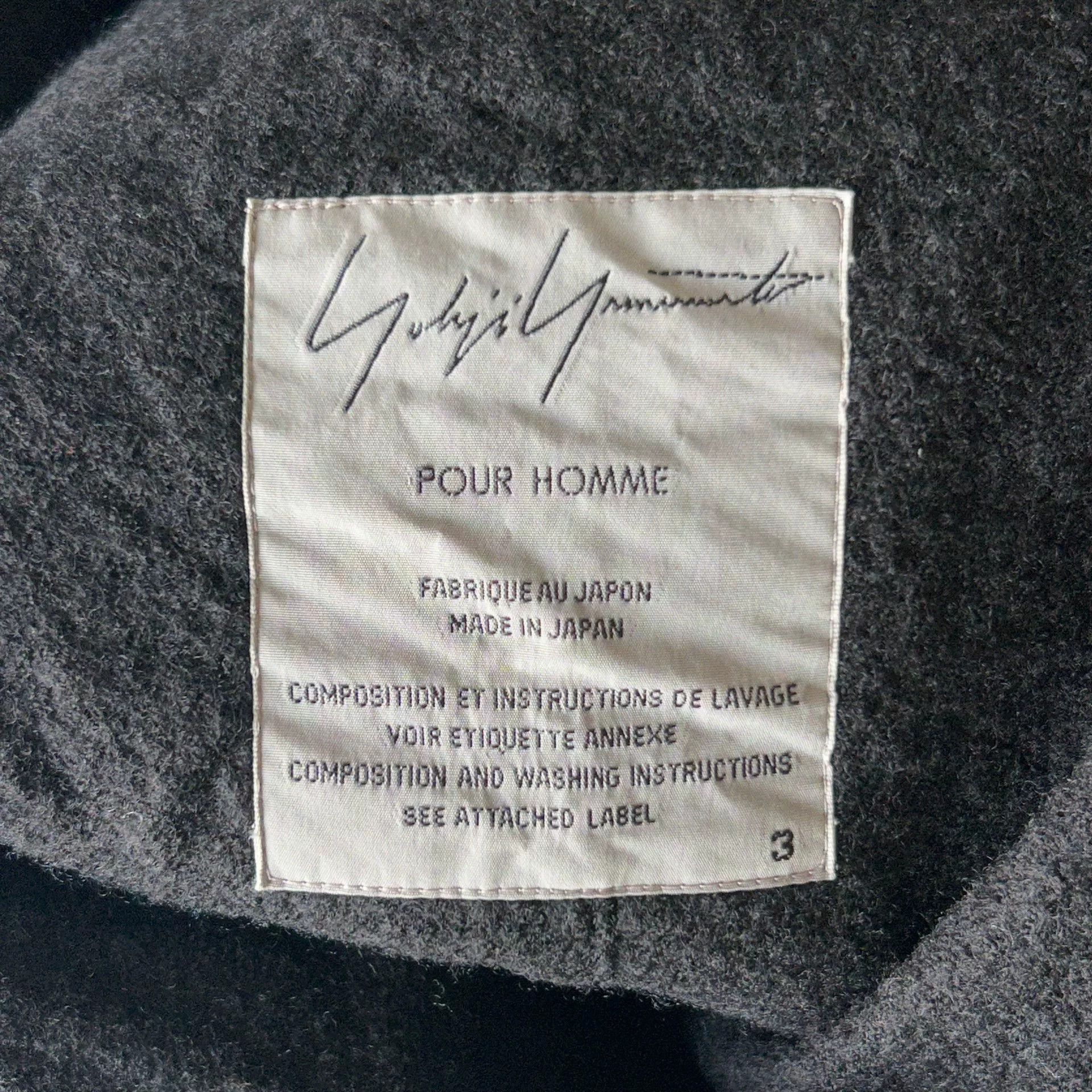 Yohji Yamamoto yohji yamamoto black wool suit jacket Size US M / EU 48-50 / 2 - 5 Thumbnail