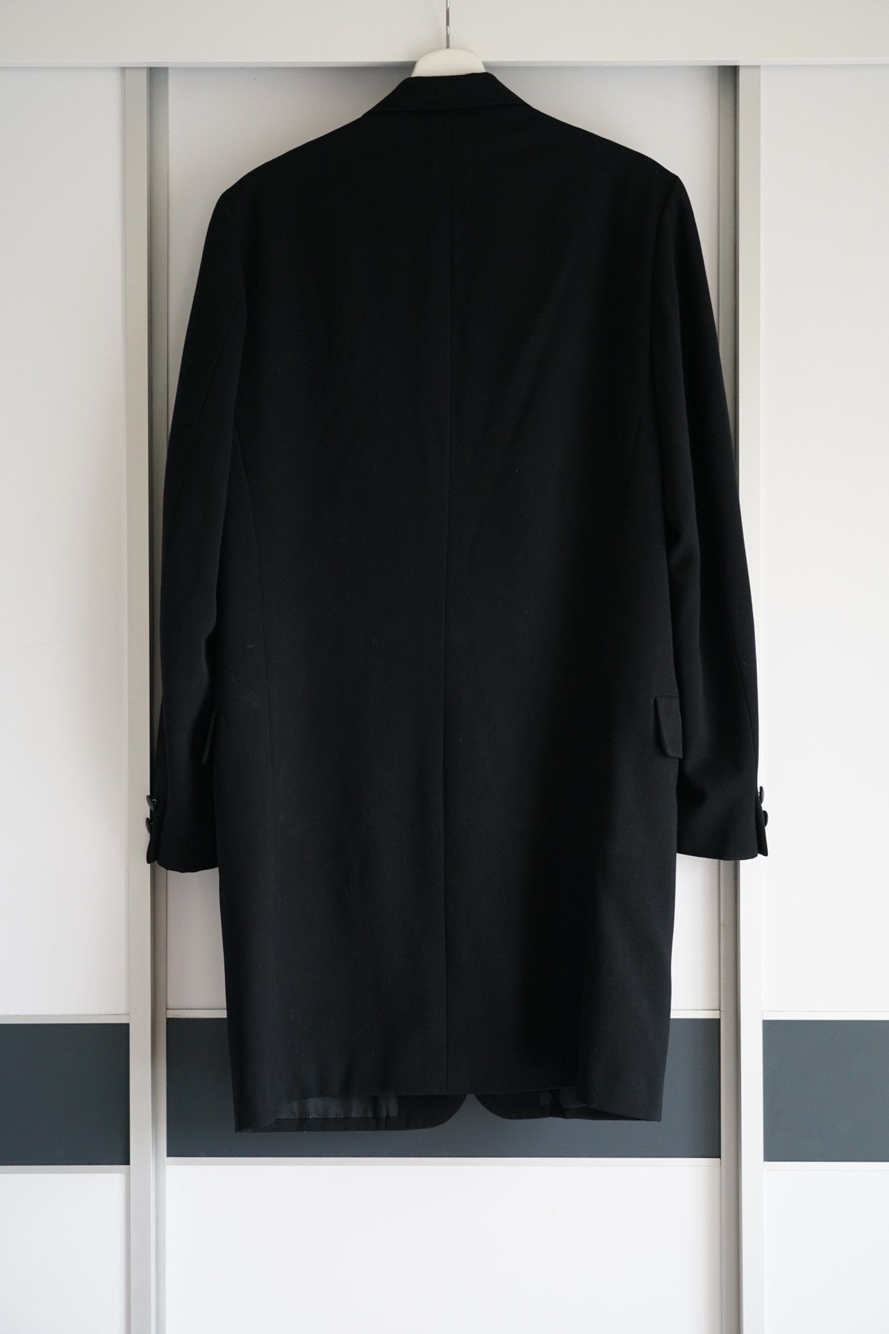 Yohji Yamamoto Yohji Yamamoto Black Wool Coat Size US S / EU 44-46 / 1 - 2 Thumbnail