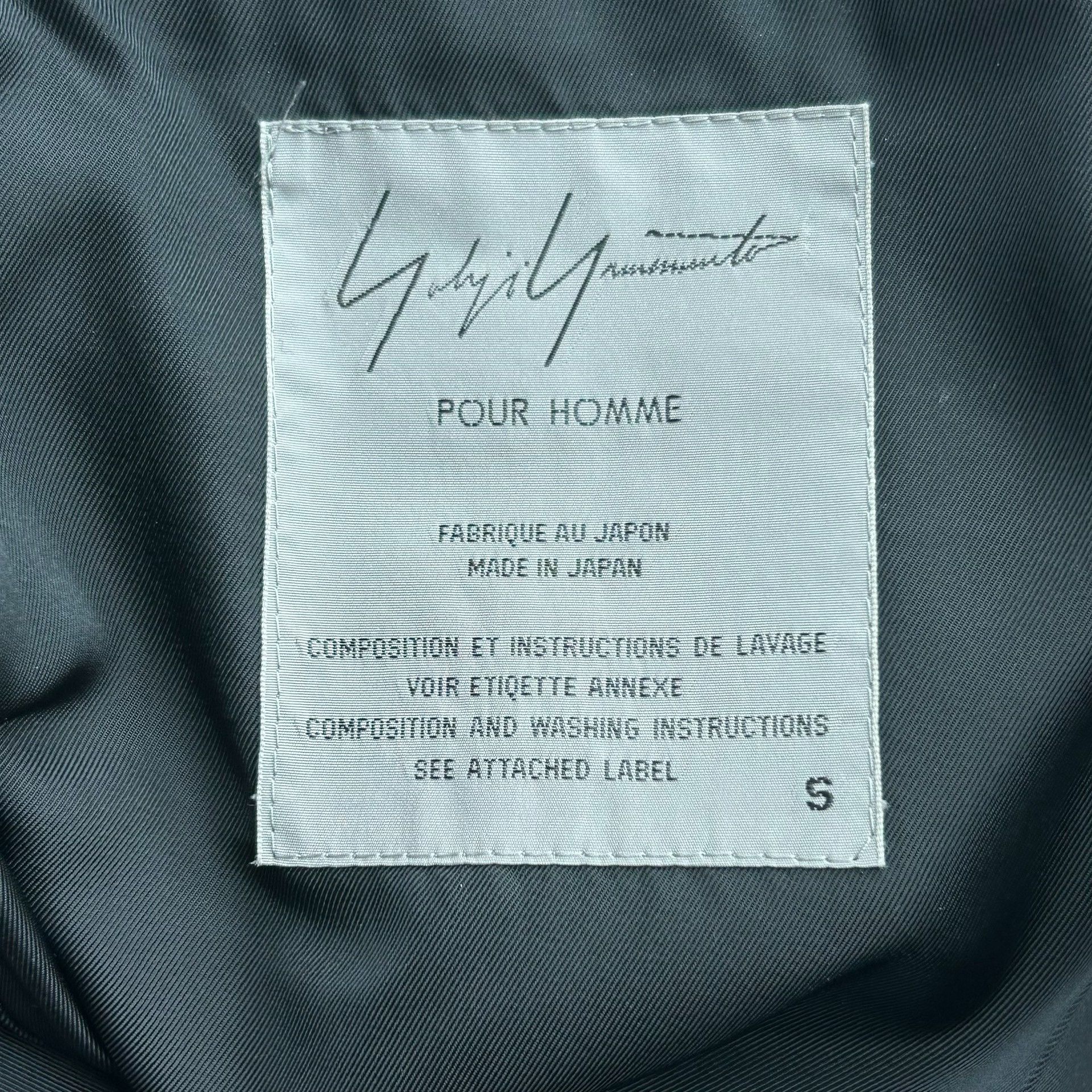 Yohji Yamamoto Yohji Yamamoto Black Wool Coat Size US S / EU 44-46 / 1 - 7 Thumbnail
