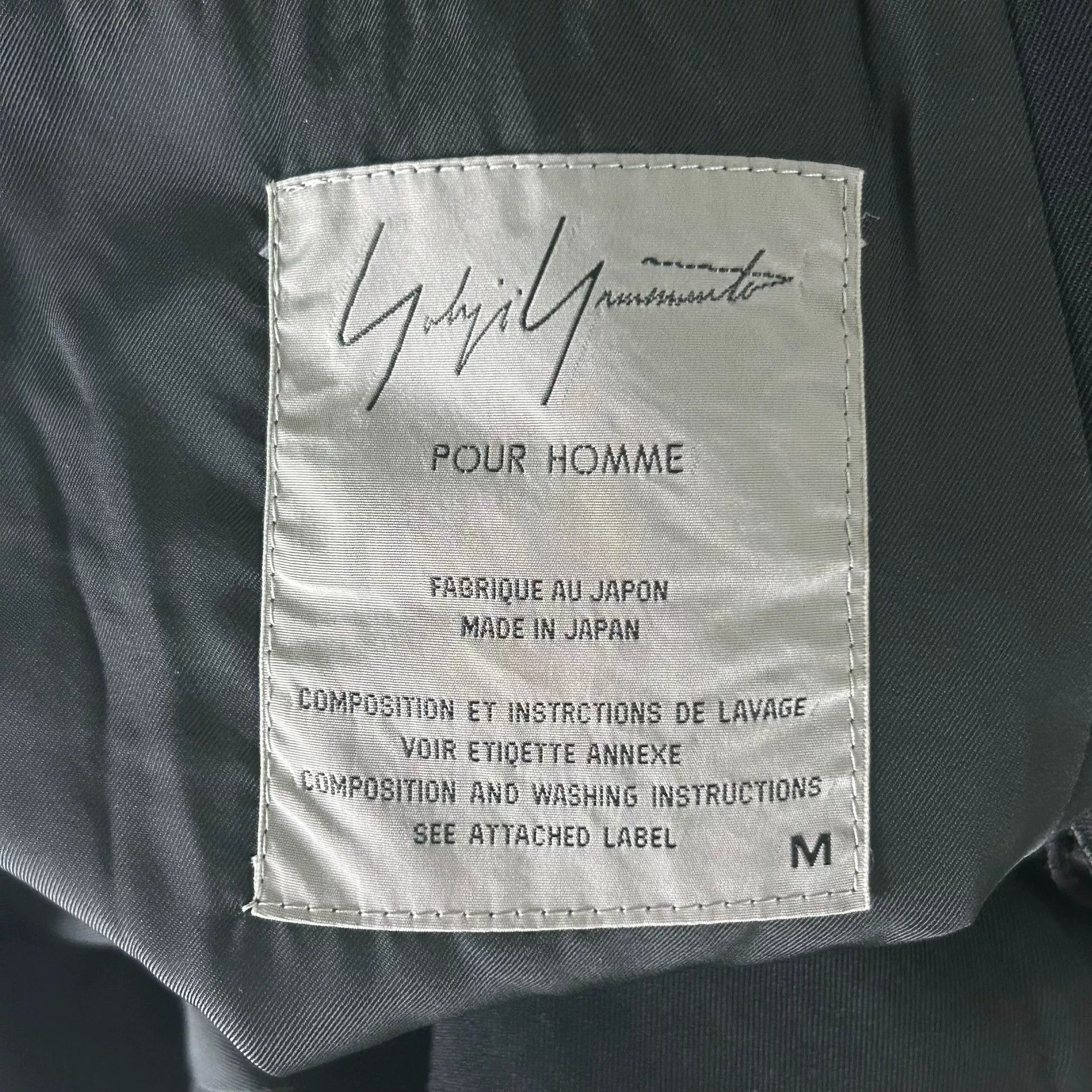 Yohji Yamamoto Yohji Yamamoto Black Wool Jacket Size US M / EU 48-50 / 2 - 7 Thumbnail