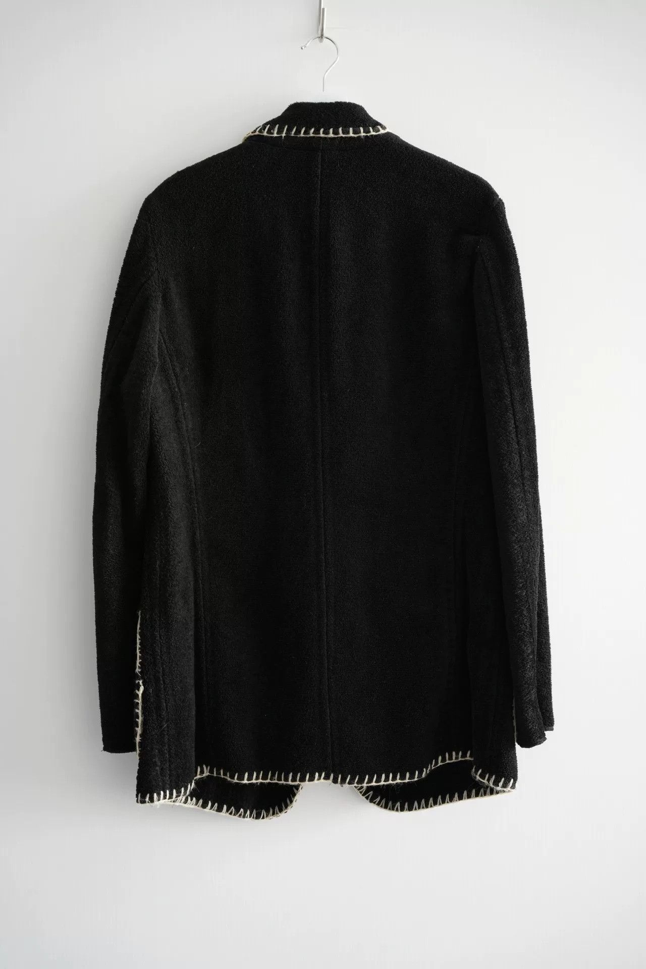 Yohji Yamamoto Yohji Yamamoto Black Wool Blazer Jacket Size US M / EU 48-50 / 2 - 2 Thumbnail