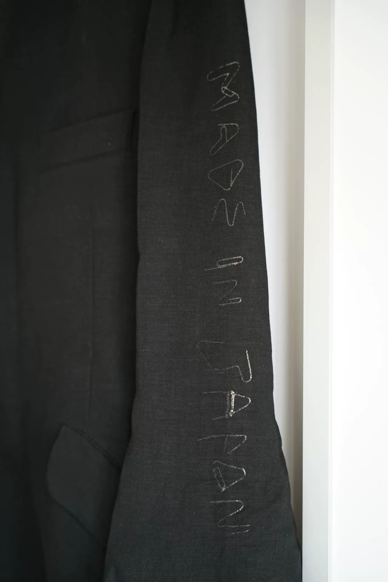 Yohji Yamamoto Yohji Yamamoto Black Uncollared Jacket Size US M / EU 48-50 / 2 - 5 Thumbnail
