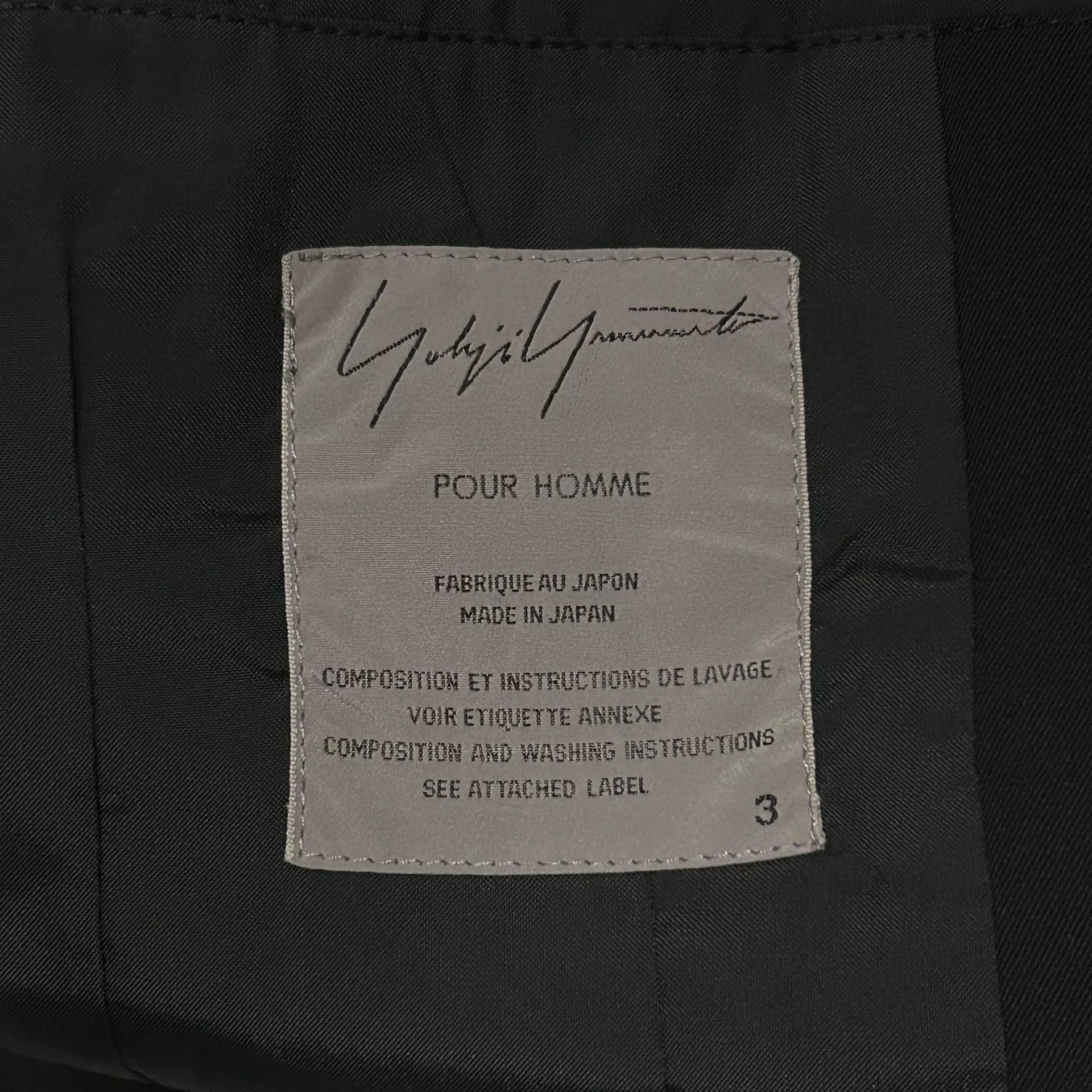 Yohji Yamamoto yohji yamamoto black wool jacket Size US L / EU 52-54 / 3 - 7 Thumbnail