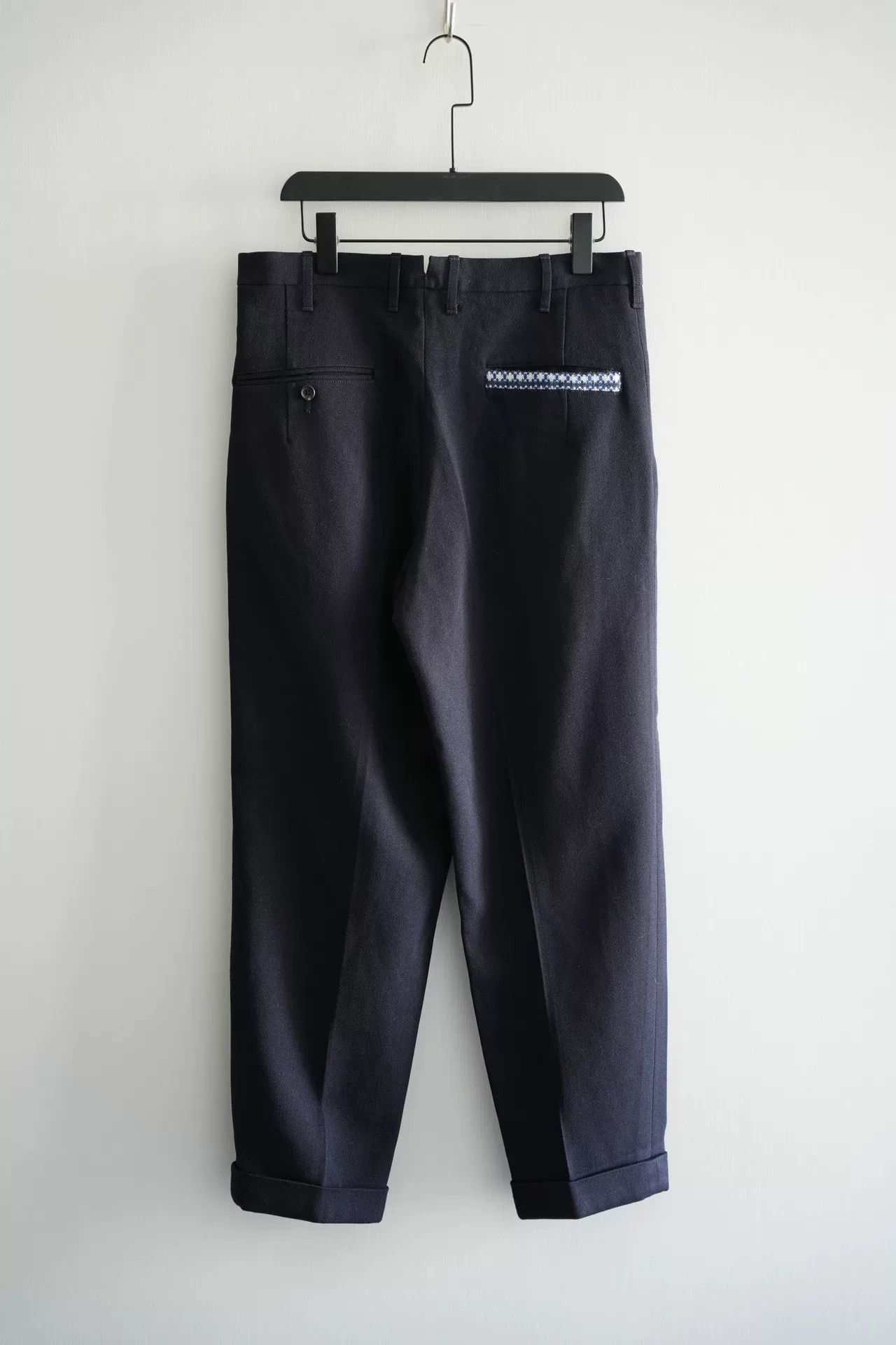 Yohji Yamamoto Yohji Yamamoto Blue and White Pants Size US 31 - 2 Thumbnail