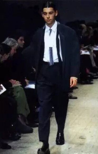 Yohji Yamamoto Yohji Yamamoto Blue and White Pants Size US 31 - 3 Thumbnail