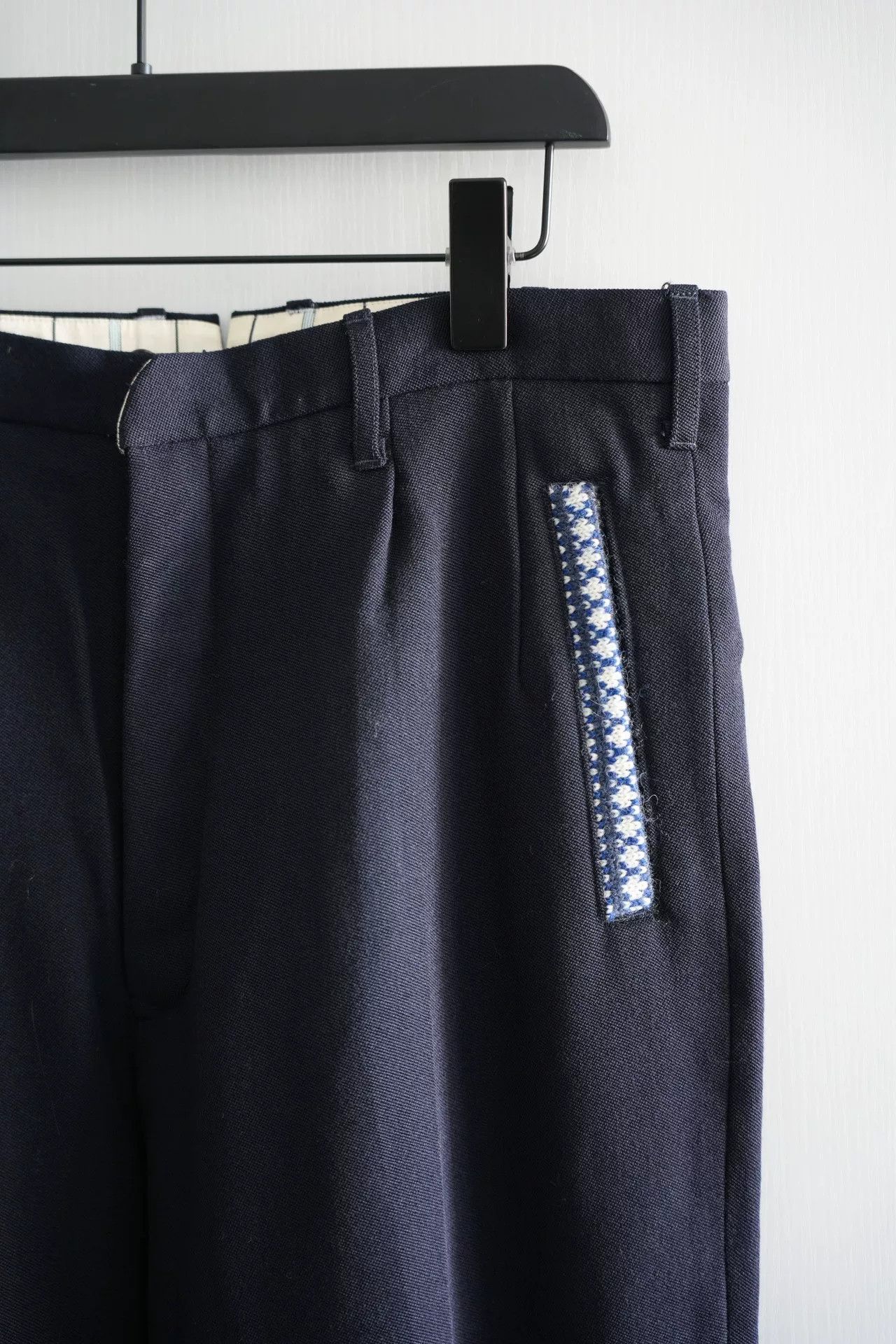 Yohji Yamamoto Yohji Yamamoto Blue and White Pants Size US 31 - 4 Thumbnail