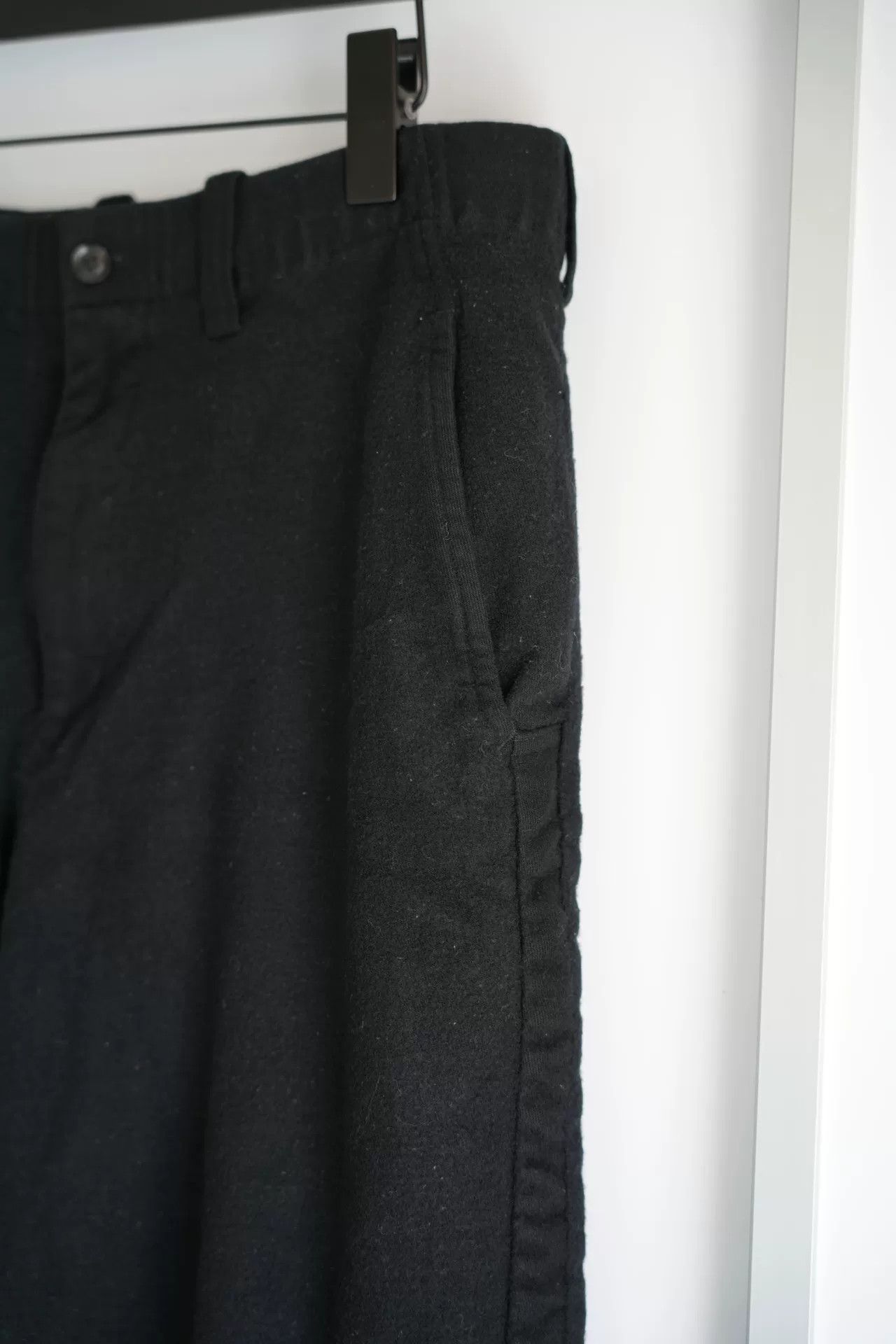 Yohji Yamamoto Yohji Yamamoto Black Wool Trousers Size US 31 - 5 Thumbnail