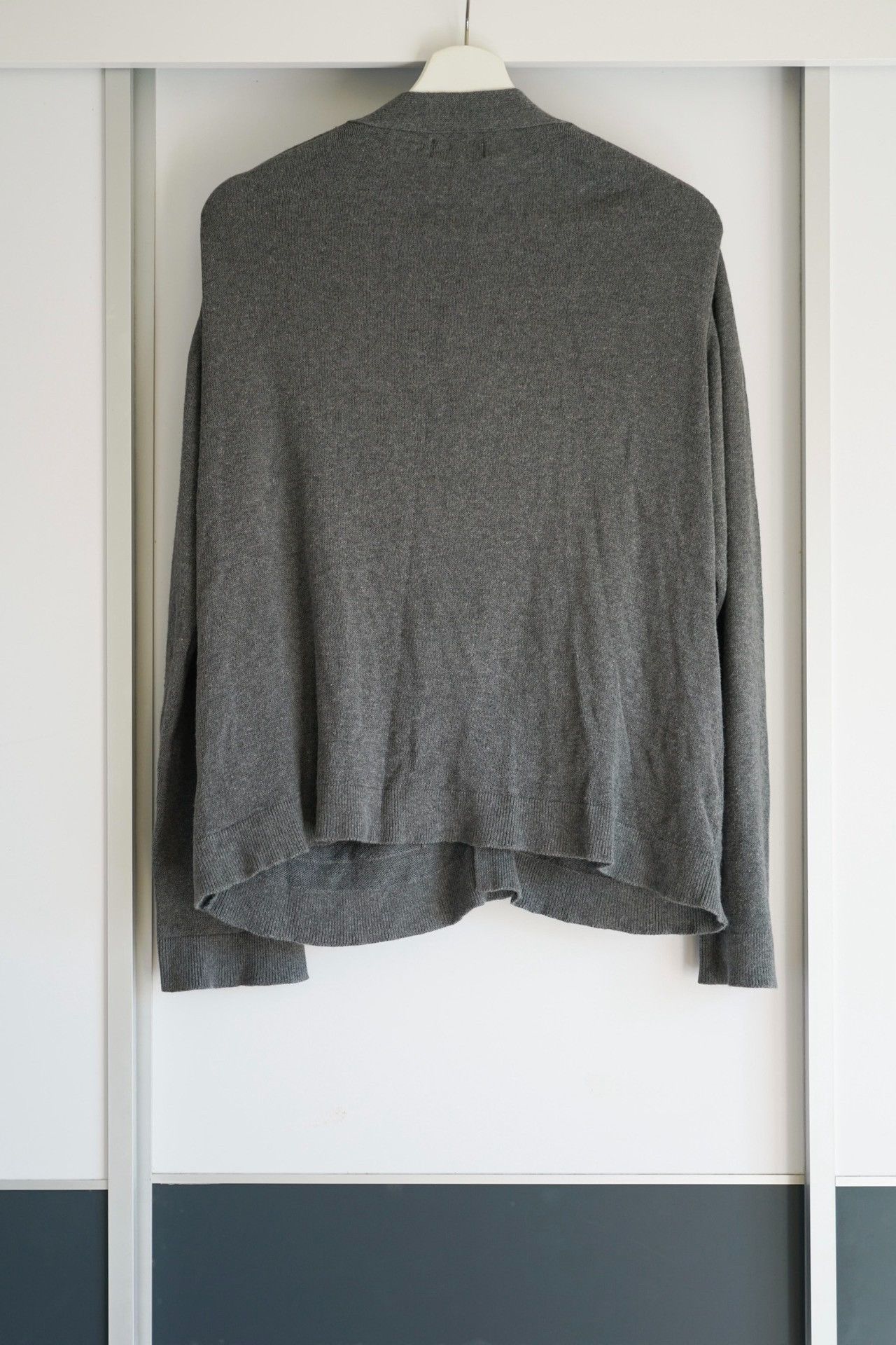 Yohji Yamamoto gray wool cardigan by Yohji Yamamoto Size US M / EU 48-50 / 2 - 2 Thumbnail