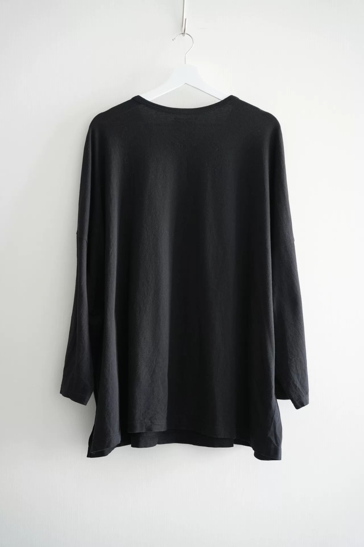 Yohji Yamamoto black long sleeve tee by yohji yamamoto Size US M / EU 48-50 / 2 - 2 Thumbnail