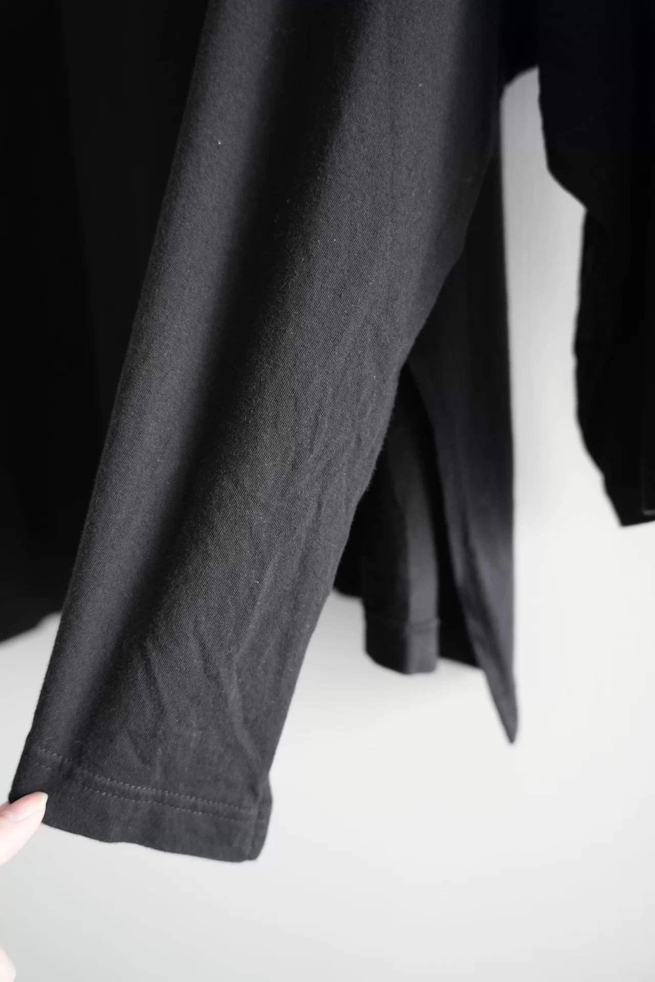 Yohji Yamamoto black long sleeve tee by yohji yamamoto Size US M / EU 48-50 / 2 - 5 Thumbnail