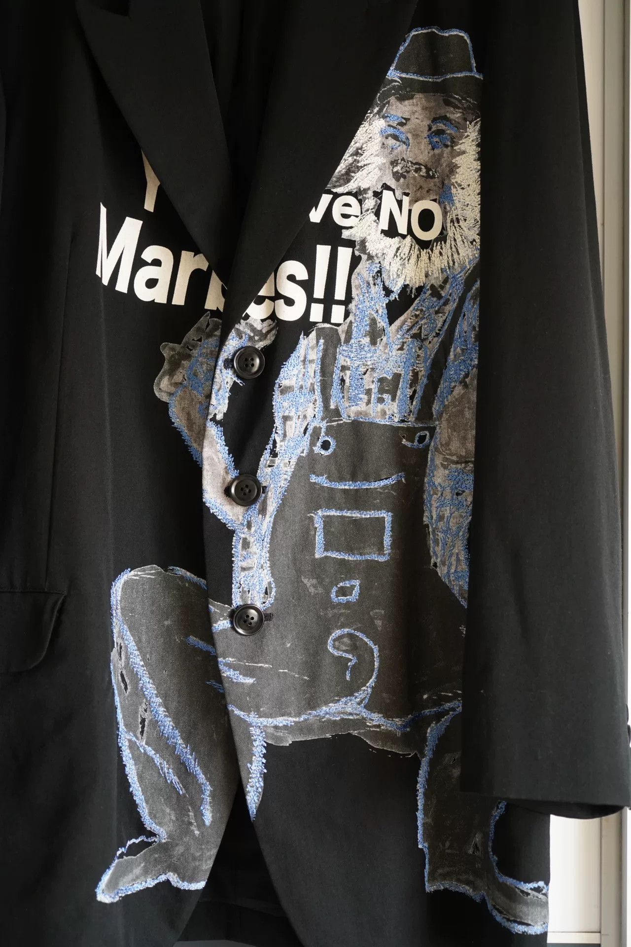 Yohji Yamamoto Yohji Yamamoto Laborer Embroidered Suit Coat Size US L / EU 52-54 / 3 - 3 Thumbnail