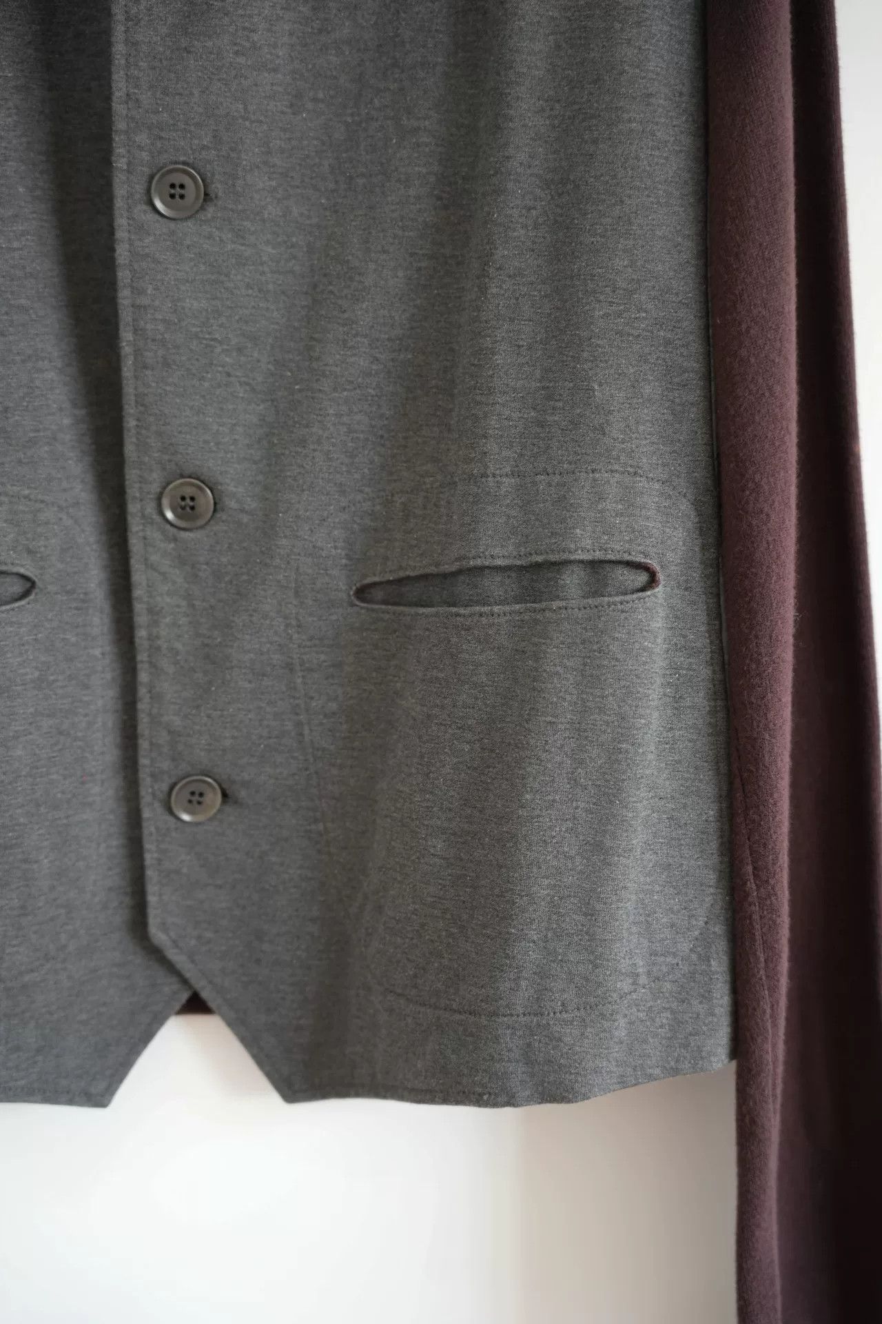 Yohji Yamamoto gray and brown patchwork shirt Size US M / EU 48-50 / 2 - 5 Thumbnail