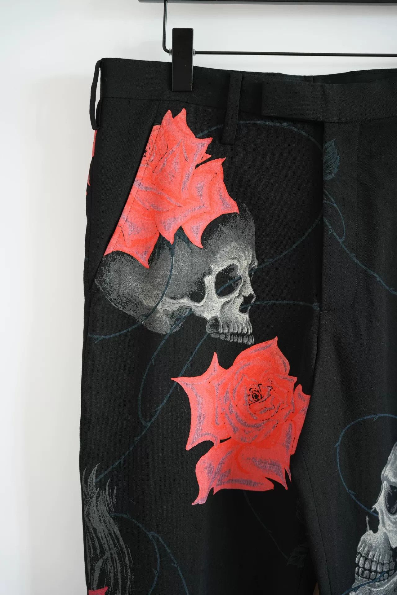 Yohji Yamamoto Yohji Yamamoto Rose Skull Trousers Size US 31 - 4 Thumbnail