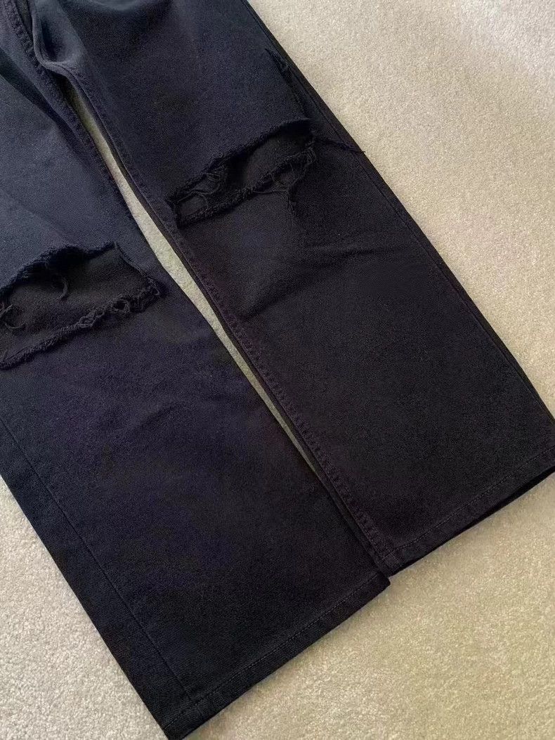 Balenciaga Balenciaga Distressed Straight Denim Jeans Size US 29 - 4 Thumbnail