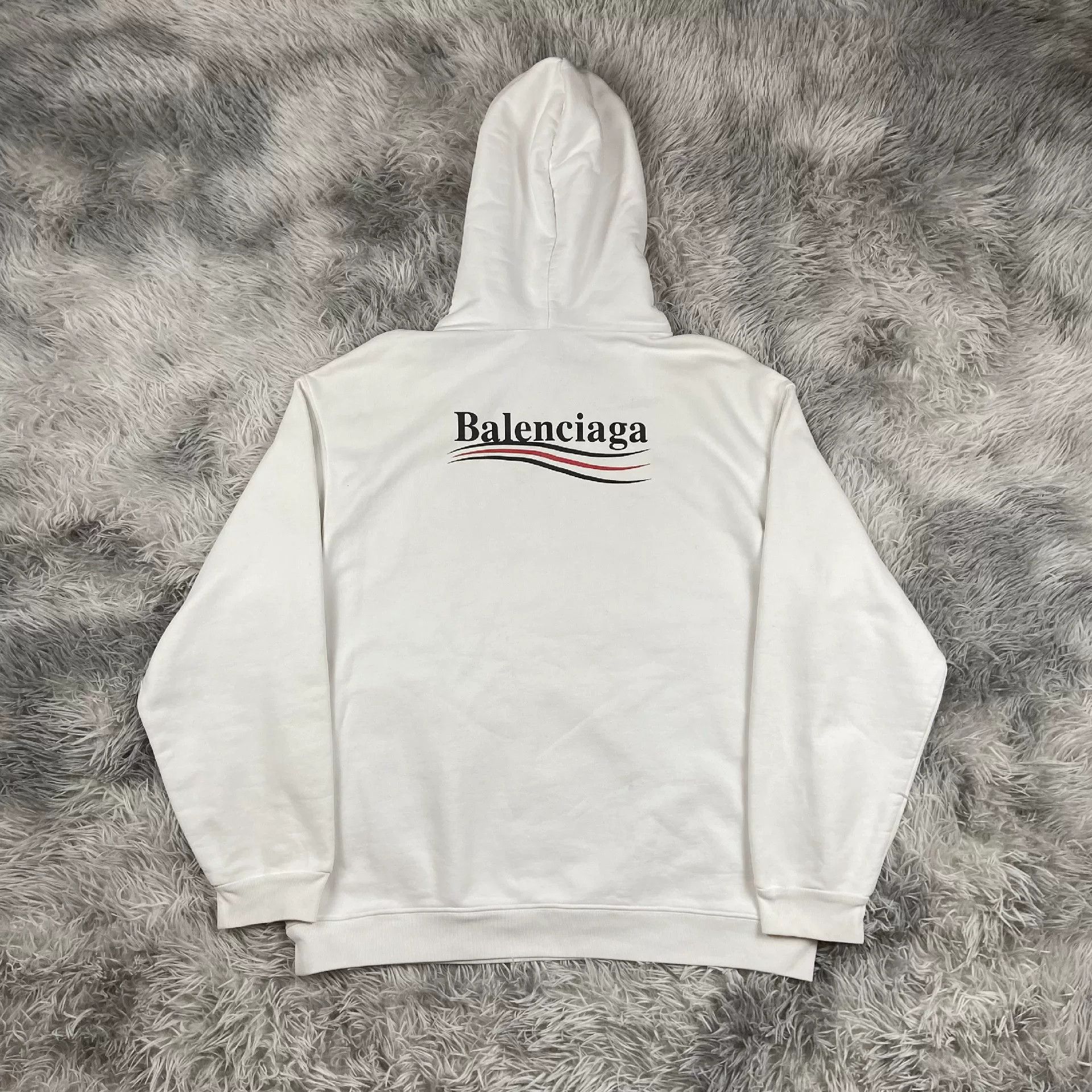 Balenciaga Balenciaga White Wave Coke Logo Hoodie Size US M / EU 48-50 / 2 - 2 Thumbnail