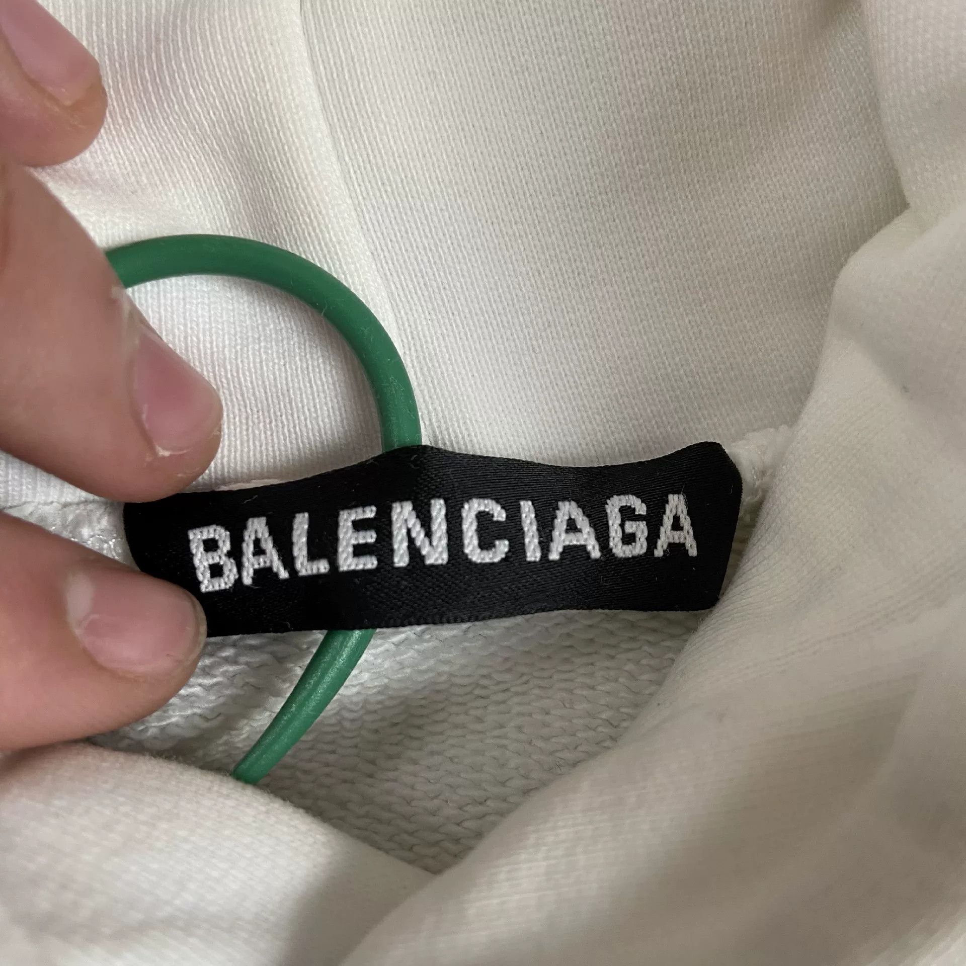 Balenciaga Balenciaga White Wave Coke Logo Hoodie Size US M / EU 48-50 / 2 - 7 Thumbnail