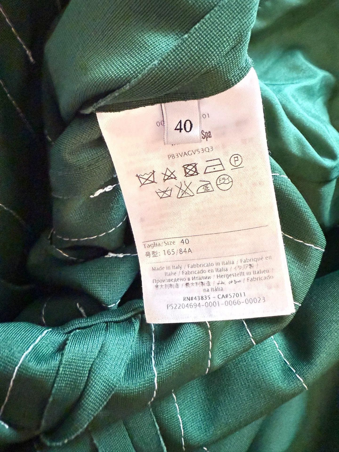 Valentino Valentino Dilraba Green Outerwear 40 Size US M / EU 48-50 / 2 - 5 Thumbnail