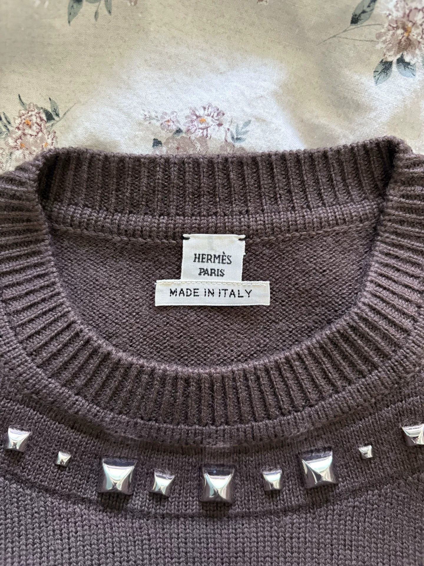 Hermes Hermes Studded Knit T-shirt Size 34 Size US XS / EU 42 / 0 - 2 Thumbnail
