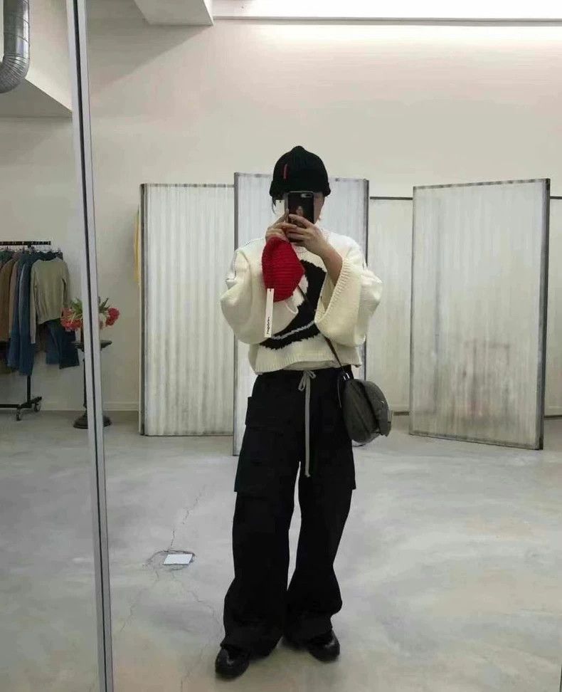 Rick Owens Drkshdw Rick Owens DRKSHDW Wide-Leg Cargo Pants Size US 29 - 5 Thumbnail