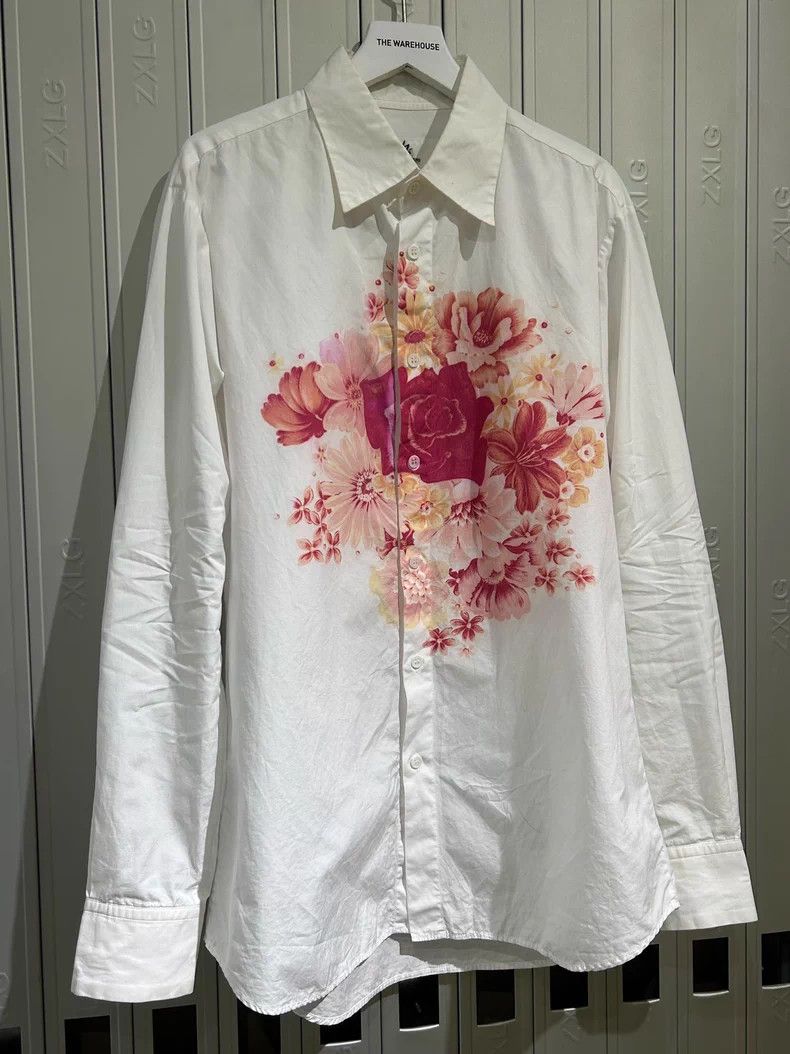 Yohji Yamamoto Ys Yohji Yamamoto Floral Shirt Size 4 Size US XS / EU 42 / 0 - 3 Thumbnail