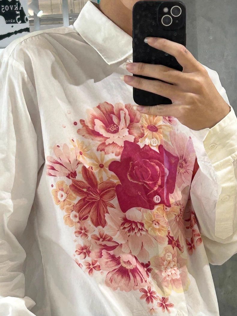Yohji Yamamoto Ys Yohji Yamamoto Floral Shirt Size 4 Size US XS / EU 42 / 0 - 2 Thumbnail
