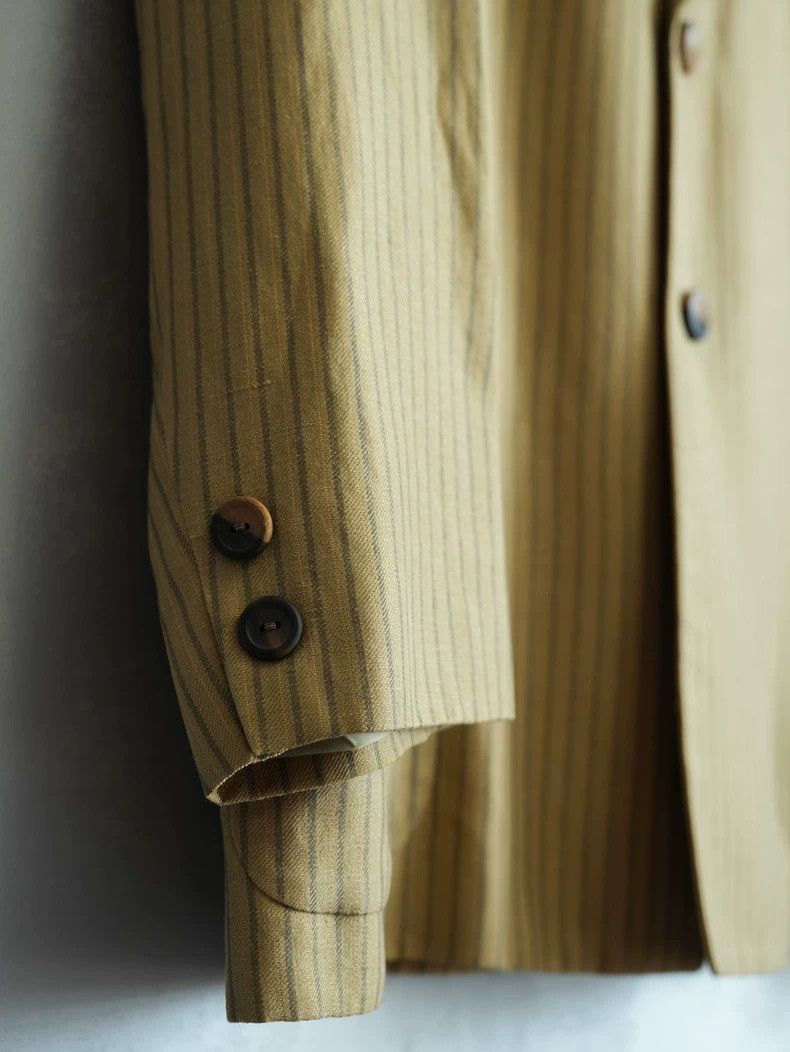 Yohji Yamamoto Yohji Yamamoto 90SS Stripe Button Jacket Size US M / EU 48-50 / 2 - 5 Thumbnail