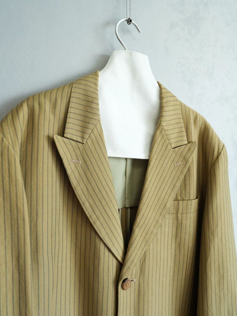 Yohji Yamamoto Yohji Yamamoto 90SS Stripe Button Jacket Size US M / EU 48-50 / 2 - 3 Thumbnail