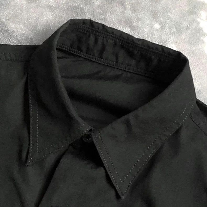 Yohji Yamamoto Yohji Yamamoto Embroidered Long Sleeve Shirt Size US L / EU 52-54 / 3 - 4 Thumbnail