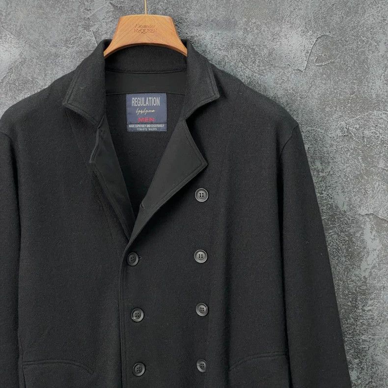Yohji Yamamoto Yohji Yamamoto Black Button Coat Size US XXS / EU 40 - 3 Thumbnail