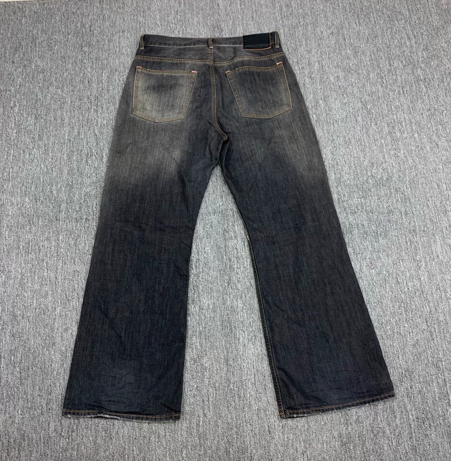 Acne Studios Acne Studios Black Graffiti Wide-Leg Jeans Size US 32 / EU 48 - 2 Thumbnail