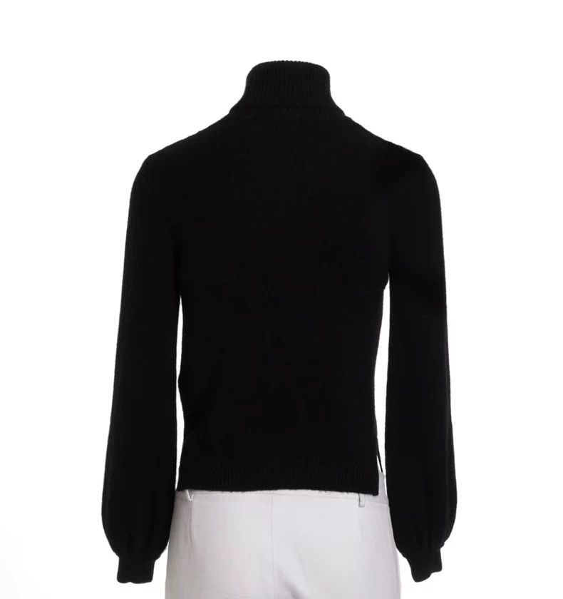 Fendi Fendi Black Cashmere Sweater with Trim Size US M / EU 48-50 / 2 - 2 Thumbnail