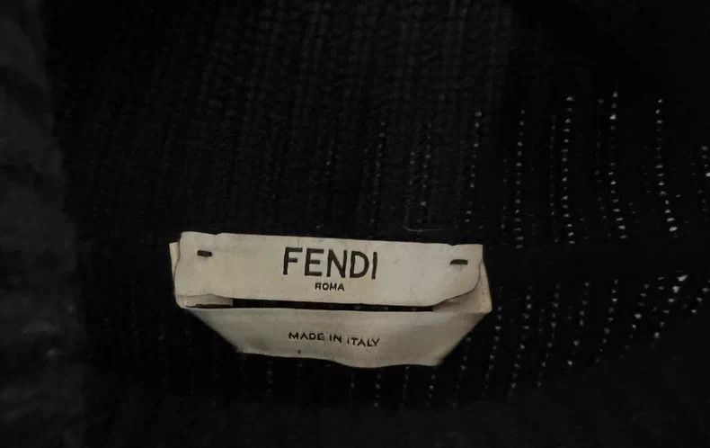 Fendi Fendi Black Cashmere Sweater with Trim Size US M / EU 48-50 / 2 - 7 Thumbnail