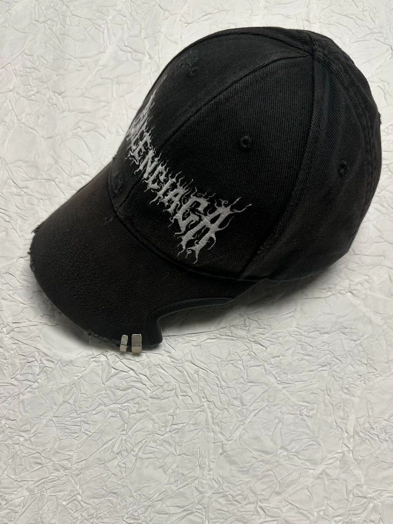 Balenciaga Balenciaga 24SS Dragon Flame Embroidered Cap Size ONE SIZE - 2 Thumbnail