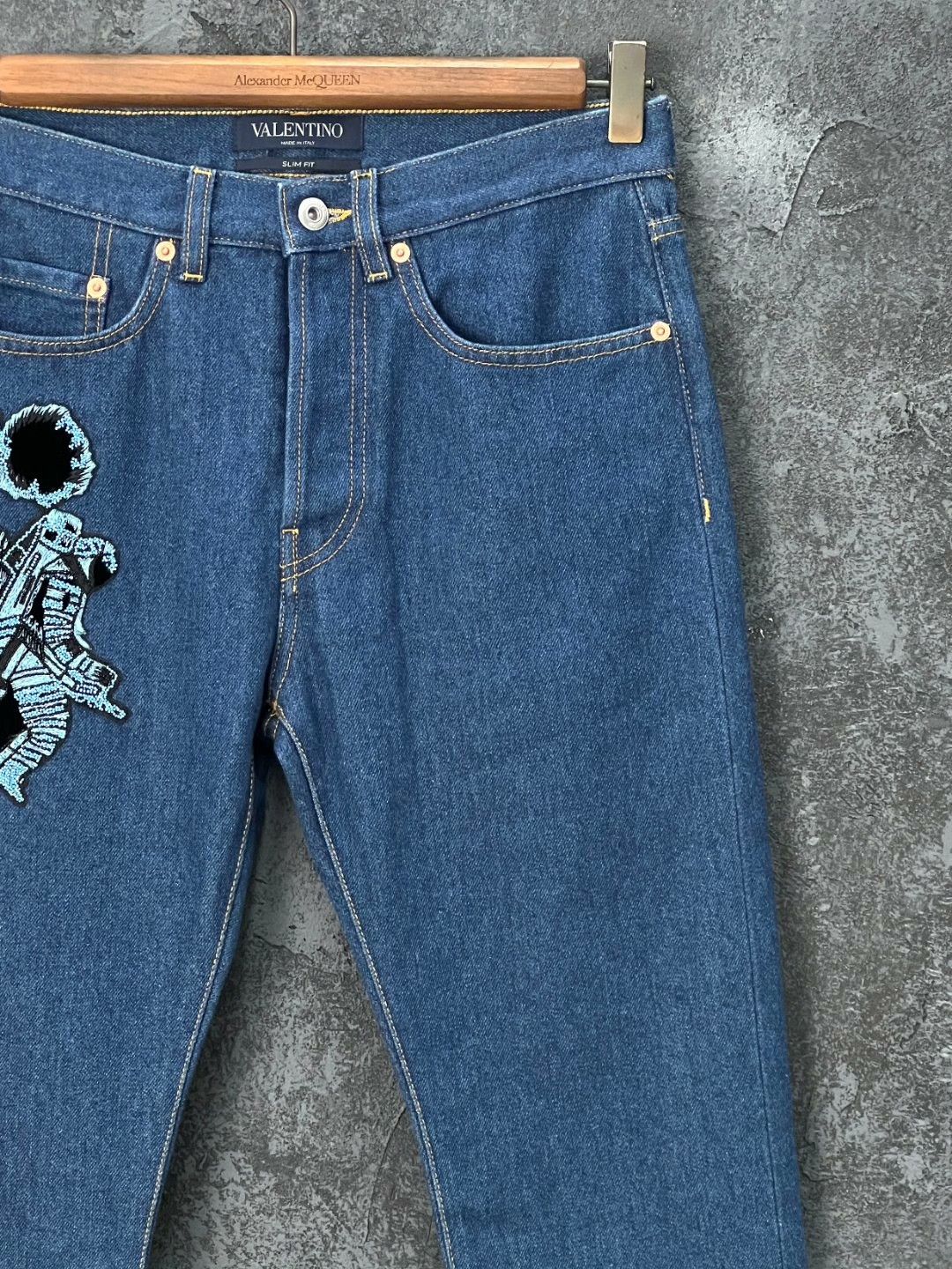 Valentino Valentino Blue Embroidered Denim Jeans Size US 28 / EU 44 - 3 Thumbnail
